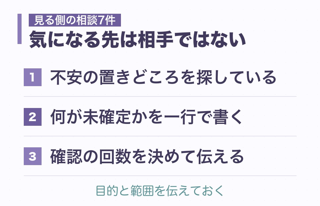 自分が人の行動をチェックしてしまうとき