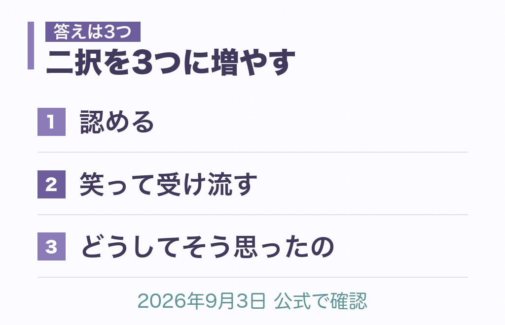 「私のこと好きでしょ」と言われた側が返事に困るのは、選べる答えが少ないから