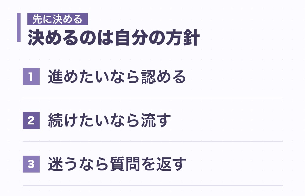 「私のこと好きでしょ」への返し方は、関係をどうしたいかで決まる